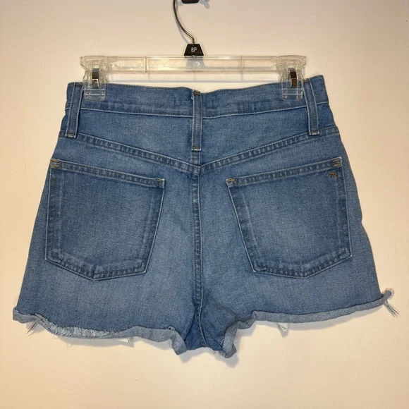 MADEWELL The Perfect Jean Short: Step-Hem Edition Odell Wash High Rise 26 - Picture 9 of 9